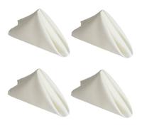 Gr8 Home Set Of 4 Polyester Square Napkins Table Cloth in White Gr8 Home White