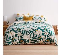 Gr8 Home Sleepdown Arren English Floral Teal White Cotton Duvet Set Quilt Cover Bedding Single