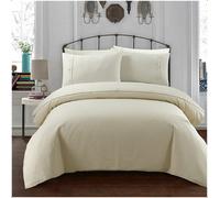 Gr8 Home Sleepdown Cream Duvet Set Bed Quilt Cover Waffle Geo Honeycomb Geometric Bedding Single