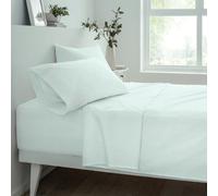 Gr8 Home Sleepdown Fitted Sheet Duck Egg Easy Care Polycotton Bed Linen Bedsheet Bedding Super King