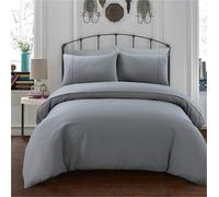 Gr8 Home Sleepdown Grey Duvet Set Bed Quilt Cover Waffle Geo Honeycomb Geometric Bedding Single