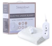 Gr8 Home Sleepdown White Electric Heated Blanket Remote Control Underblanket Cover King