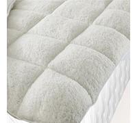 Gr8 Home Super Soft Teddy Mattress Topper Enhancer Bedding Single in White Gr8 Home White Single
