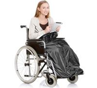 Gr8 Home Waterproof Wheelchair Leg Fleece Blanket Throw Cover in Black Gr8 Home Black