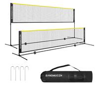 Gr8 Home Yellow Black 4m Badminton Net Post Set Gr8 Home Black