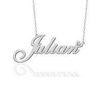 GR859C Custom Name Necklace Personalized for Women 18K Gold Plated Customized Nameplate Pendant Jewelry Gift for Christmas, Metal, No Gemstone