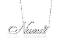 GR859C Custom Name Necklace Personalized for Women 18K Gold Plated Customized Nameplate Pendant Jewelry Gift for Christmas, Metal, No Gemstone