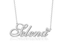 GR859C Custom Name Necklace Personalized for Women 18K Gold Plated Customized Nameplate Pendant Jewelry Gift for Christmas, Metal, No Gemstone