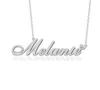 GR859C Custom Name Necklace Personalized for Women 18K Gold Plated Customized Nameplate Pendant Jewelry Gift for Christmas, Metal, No Gemstone