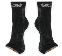 gr8ful® Plantar Fasciitis Socks & Support Sleeves for Men & Women - Compression Foot & Arch Support for Heel Pain, Achilles, Running & All-Day Comfort - 1 Pair Black L/XL