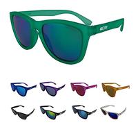 gr8ful® Sunglasses for Men & Women | Ladies & Mens Shades | Retro Sun Glasses for Outdoors, Hiking, Walking, Golf, Fishing, Cycling, Running | UV Protection Polarized (Green Frame, Green Mirror Lens)