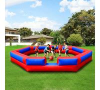 GR8FUN Inflatable Gaga Ball Pit 17FT with Built-in Blower, Portable Large Gaga Ball Pit for Indoor & Outdoor Activities, Inflatable Sport Games, Family Activities