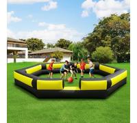 GR8FUN Inflatable Gaga Ball Pit 17FT with Built-in Blower, Portable Large Gaga Ball Pit for Indoor & Outdoor Activities, Inflatable Sport Games, Family Activities