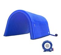 GR8FUN Inflatable Sports Tunnel Entrance 20x10x10FT Blue, One Air Blower - Event Inflatable Tunnel Tent for Team Intros, Business Promotion, Trade Shows, Advertising & Exhibitions