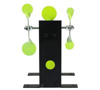 Gr8Fun Resetting Spinner Target - 25mm lower to reset 40mm top target, Flanked by four spinning of sizes 20mm, 25mm, 30mm and