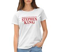 GR8Shop Based on The Novel by Stephen King Women's White T-Shirt Size L