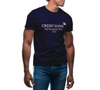 GR8Shop Credit Suisse Risk Management Department 2022 Men's Navy Blue T-Shirt Size 3XL