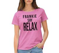 GR8Shop Friends Frankie Say Relax Tv Show Women's Rose T-Shirt Size L