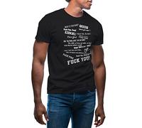 GR8Shop Fuck You Tony and Ezekiel Meme Men's Black T-Shirt Size L