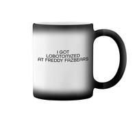 GR8Shop I Got Lobotomized at Freddy Fazbears Black Magic Coffee Mug