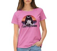 GR8Shop I Said God Damn Mia Walace Inspired Pulp Fiction Women's Rose T-Shirt Size S