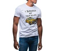 GR8Shop I Survived My Trip to NYC New York Men's White T-Shirt Size L