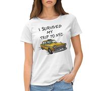 GR8Shop I Survived My Trip to NYC New York Women's White T-Shirt Size S