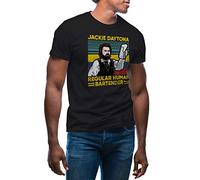 GR8Shop Jackie Daytona Human Bartender Vintage Men's Black T-Shirt Size M