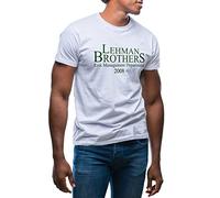 GR8Shop Lehman Brothers Risk Management Department 2008 2022 Men's White T-Shirt Size M