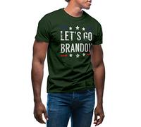 GR8Shop Lets Go Brandon #FJB | Men's Military Green T-Shirt Size 3XL