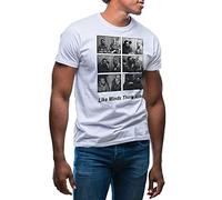 GR8Shop Like Minds Think Alike Cuba Fidel Castro Malcolm X Colin Kaepernick Men's White T-Shirt Size L