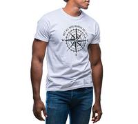 GR8Shop Not All Who Wander are Lost Men's White T-Shirt Size M