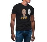 GR8Shop Saitama Ok Inspired Punch One Anime Color Trending Men's Black T-Shirt Size XXL