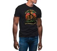 GR8Shop Why Don't You Knock It Off with Them Negative Waves Men's Black T-Shirt Size XXL