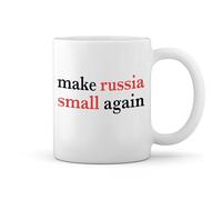 GR8Shop Zelensky Make Russia Small Again White Coffee Mug