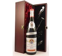 Graacher Himmelreich Kabinett 1992 Joseph Friederich vintage wine in a silk lined wooden box with four wine accessories, 1 x 700ml