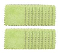 Graargpro 20PCS Soft Protective Interlocking Patchwork Mat, 11.81 x 11.81" Plush Puzzle Carpet for Home Floor Decoration, Green