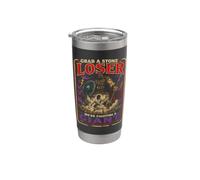 Grab a Stone Loser David Goliath Funny Christian Stainless Steel Insulated Tumbler