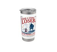 Grab a Stone Loser David Goliath Funny Christian Stainless Steel Insulated Tumbler
