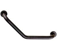 Grab Bar Handrail Brushed Nickel Brass Curved Safety for and Bathroom Angled Wall Mount Support Rail Disabled Elderly Toilet