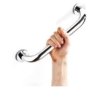 Grab Bar Rails Hand Rail Disability Aids Antique Bathroom in Brass Steel Bath Handicap Safety Handle for Showers Bathtubs Wc Balance(Silver,30Cm/12Inch)