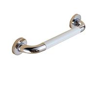 Grab Bar SUS 304 Stainless Steel Rails Polished Chrome Safety Support Rail Elderly/Disabled Handrails Aid Hold for Toilet/Shower Bathroom with White Nylon Anti-Slip Grip(2 Sizes) (