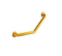 Grab Bar SUS 304 Stainless Steel Rails Wall Mounted Safety Support Rail Elderly/Disabled Handrails Aid Hold for Toilet/Shower Bathroom with Yellow Nylon Anti-Slip Grip