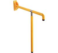 Grab Bars Bath Handle Towel Rail Foldable Support Toilet T-Shape Wall Mount Rails Rack Shower Safety Bathroom Handrails -Yellow-75cm(Natural,75cm)