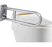 Grab Bars Bathroom 23.6-inch Stainless Steel Foldable U-Shaped Toilet Safety Non-Slip Bath Shower Handles for Elderly Persons with Disabilities