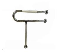 Grab Bars Bathroom 24 Inch Barrier-Free Stainless Steel + ABS Safety Non-Slip U-Shaped Handrails Toilet Bath Shower Handles for Elderly People with Disabilities