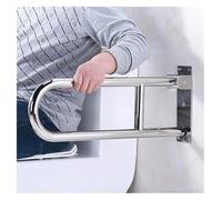 Grab Bars Bathroom Handles Stainless Steel Support Folding Armrest, Polished Chrome Bathtub Foldable Handrail, Toilet Safety Grab Rail, Elderly, Strong with Good Finish