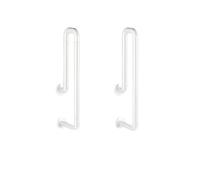 Grab Bars Bathroom Handrail Safety Garb Bar Stainless Steel Urinal Handrail Disabled Public Toilet Handle Non Slip Anti(Bianco)