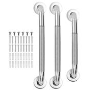 Grab Bars for Bathroom | Stainless Steel Wall Mounted Handle | 3-Piece Bathroom Handicap Grab Bars | for Adults Women Men Elderly Daily Toilet Bathtub Stairway Hallway