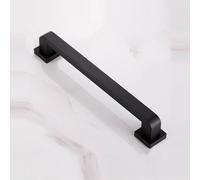 Grab Bars for Shower, Shower Handles for Elderly, Stainless Steel, for Bathrobe Hooks, Toilet Sides, Bathroom Cabinets(Black,30cm/12in)